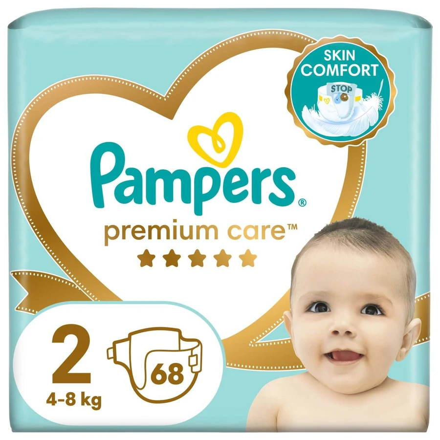 Підгузки Pampers Premium Care 2 4-8 кг 68 шт: ціни та характеристики
