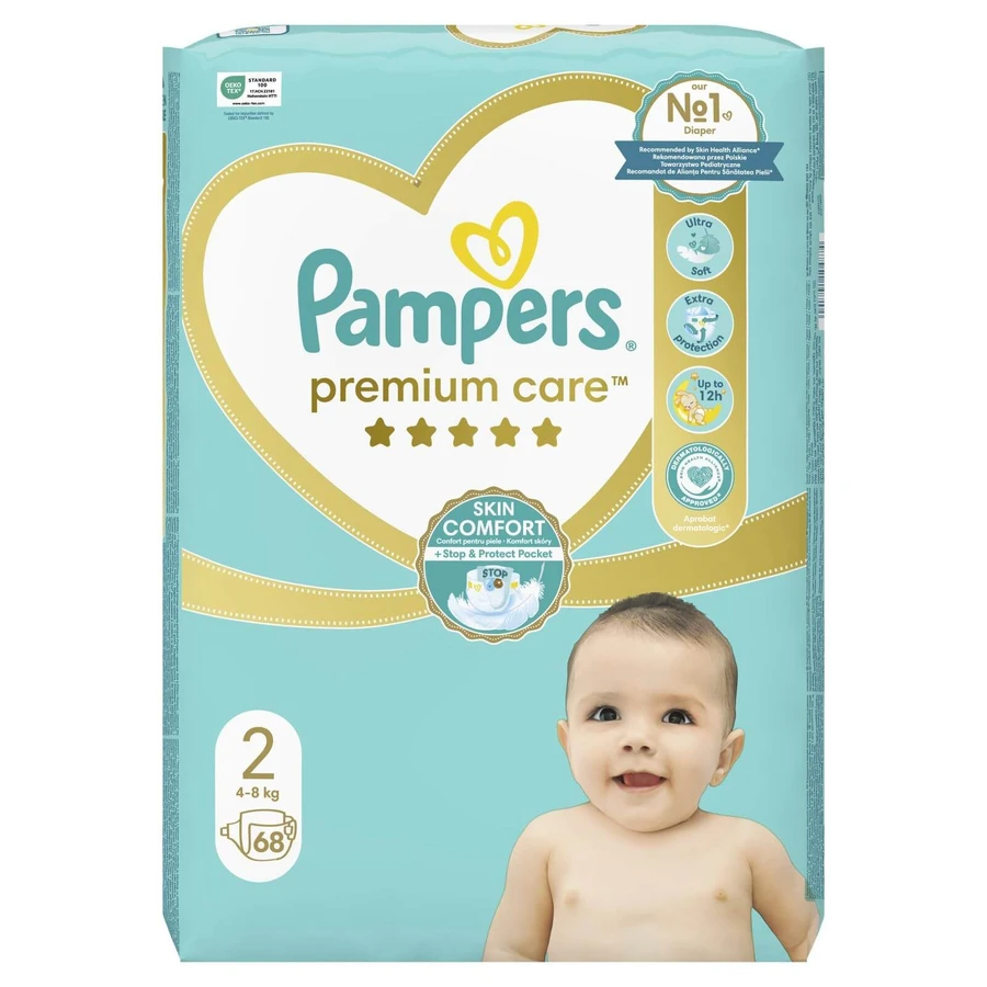 Підгузки Pampers Premium Care 2 4-8 кг 68 шт: ціни та характеристики