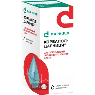 Корвалол-Дарница кап. орал., р-р фл. 40 мл