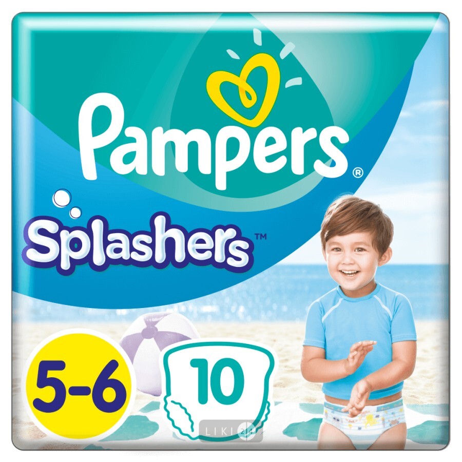 Трусики для плавания Pampers Splashers Размер 5-6 (14+ кг) 10 шт: ціни та характеристики