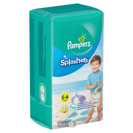 Трусики для плавания Pampers Splashers Размер 5-6 (14+ кг) 10 шт: цены и характеристики