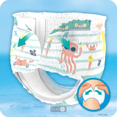 Трусики для плавания Pampers Splashers 4-5 9-15 кг 11 шт: цены и характеристики