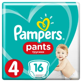 Подгузники-трусики Pampers Pants Размер 4 (Maxi) 9-15 кг 16 шт