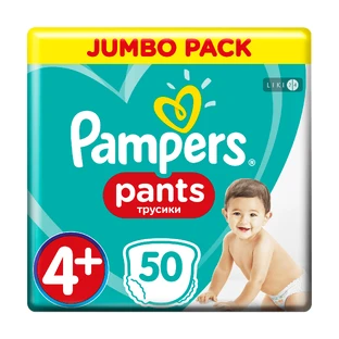 Подгузники-трусики Pampers Pants Размер 4+ 9-15 кг 50 шт