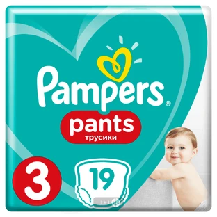 Подгузники-трусики Pampers Pants Размер 3 (Midi) 6-11 кг 19 шт