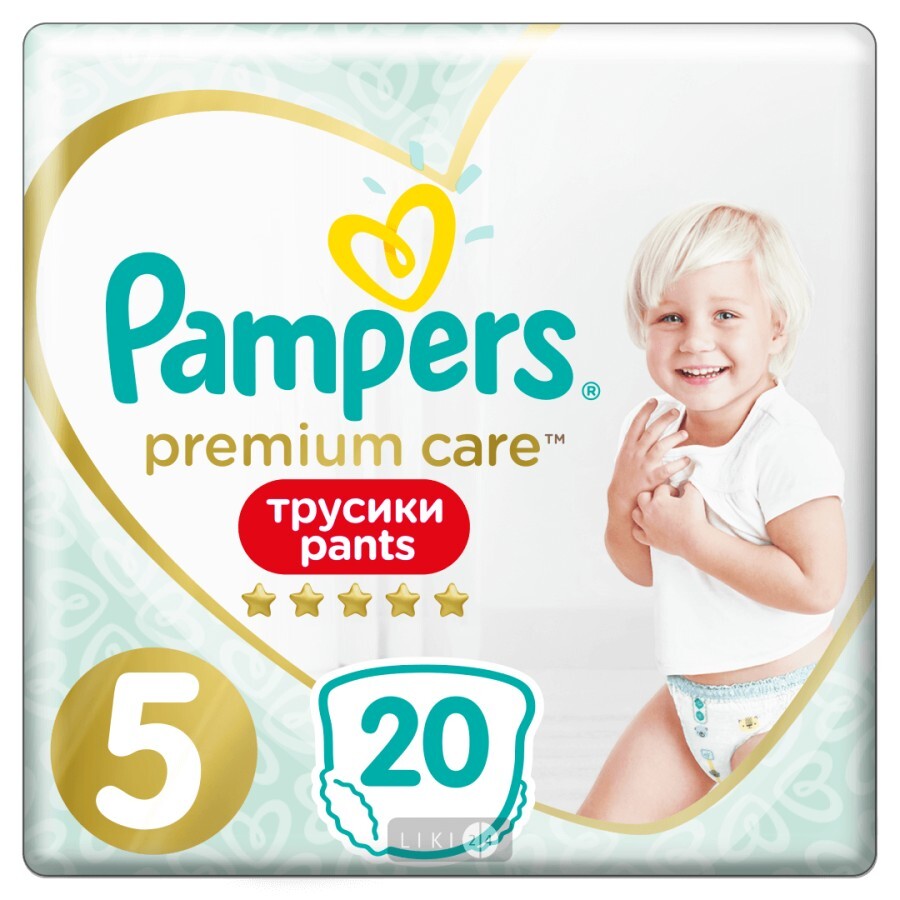 Підгузки-трусики Pampers Premium Care Pants 5 12-17 кг 20 шт: ціни та характеристики