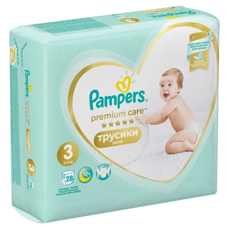 Подгузники-трусики Pampers Premium Care Pants 3 6-11 кг 28 шт: цены и характеристики