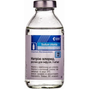 Натрію хлорид р-н д/інф. 0,9 % пляшка 250 мл