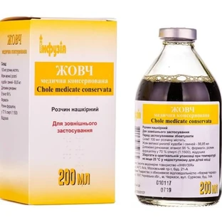 Жовч медична консервована розчин нашкірний флакон, 200 мл
