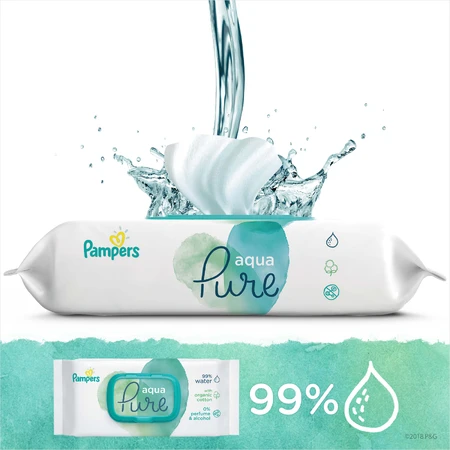 Влажные салфетки Pampers Aqua Pure Детские 48 шт: цены и характеристики