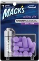 Беруші MACK&#39;S Slim Fit пінопропіленові, 7 пар, фіолетові, з контейнером