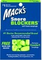 Беруши вкладыши ушные MACK`S Snore Blockers 2810 полипропиленовые, 12 пар