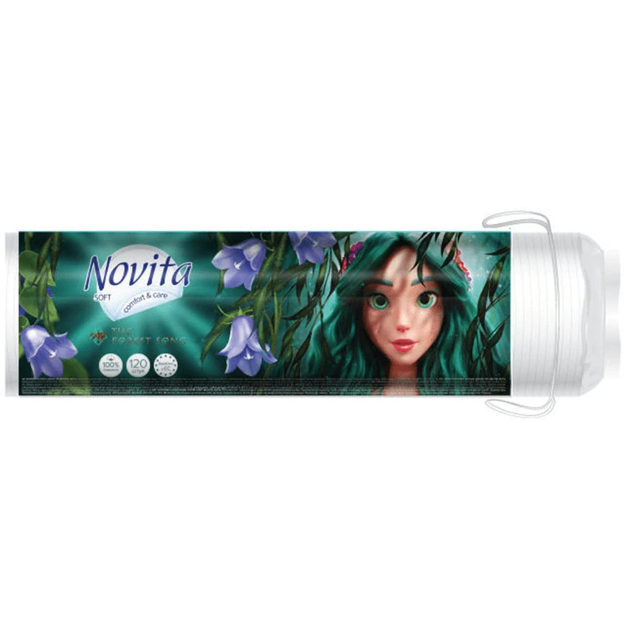 Ватные диски Novita Soft Mavka косметические 120 шт.: цены и характеристики