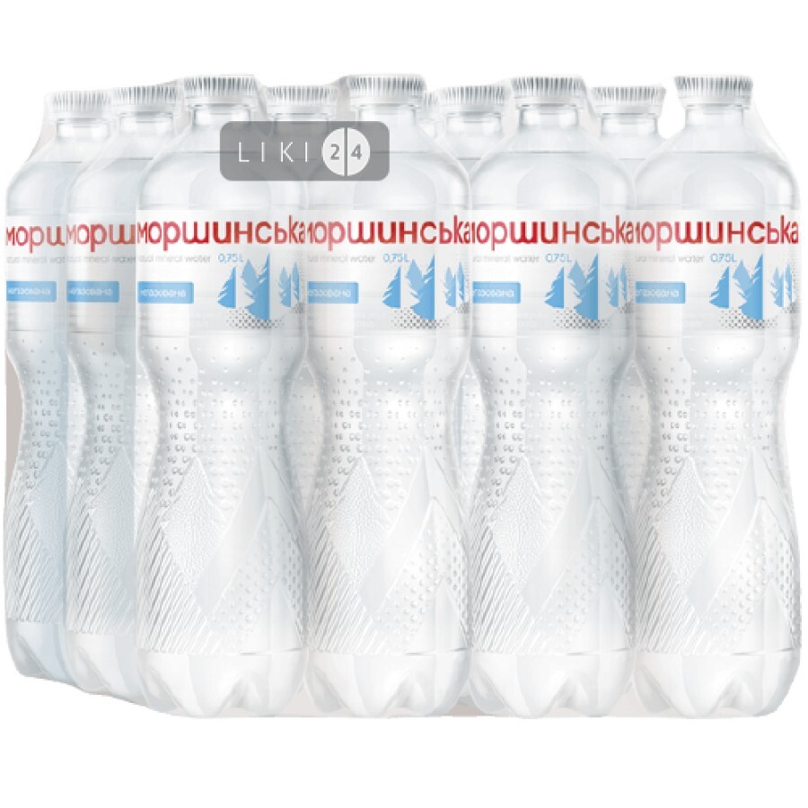 Упаковка мінеральної води Моршинська столової негазовоної 0.75 л х 12 пляшок: ціни та характеристики