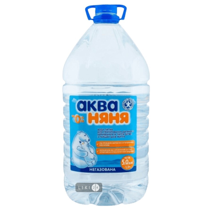 Вода питьевая Аква Няня негазированная 5 л: цены и характеристики