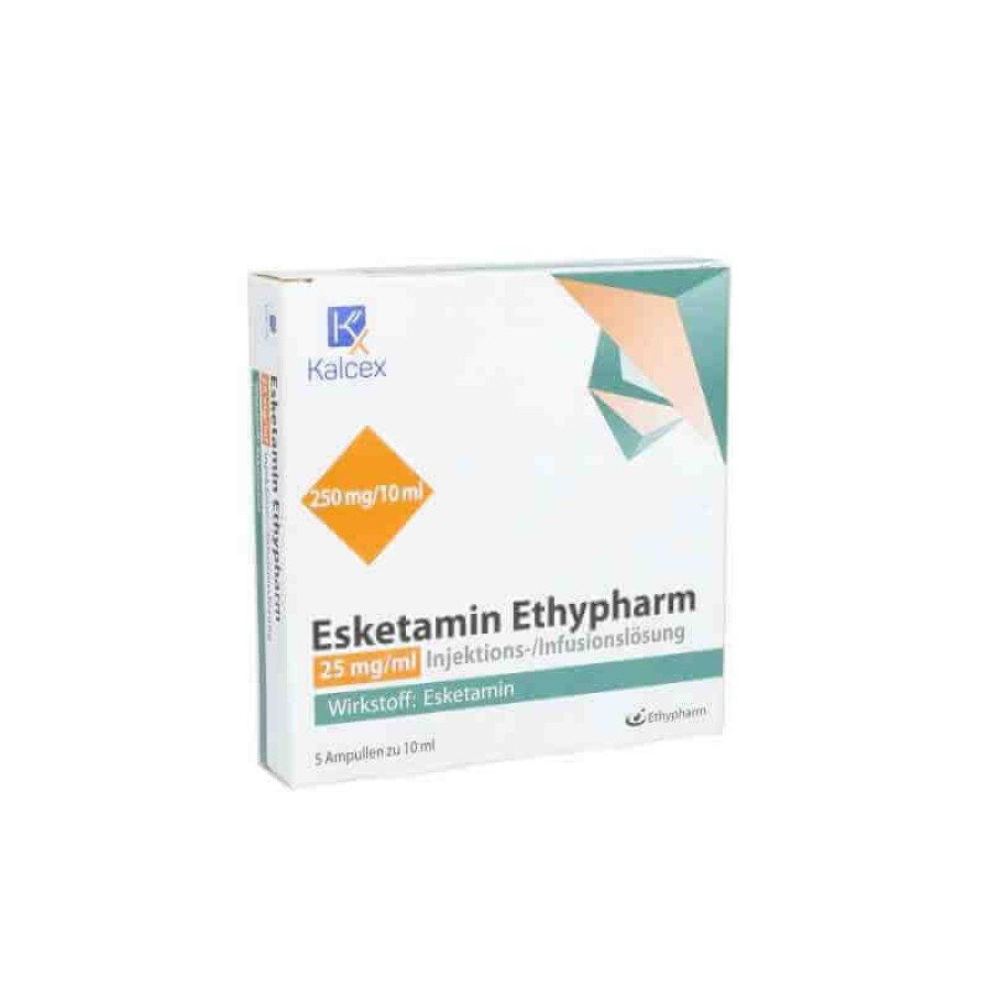 Ескетамін калцекс р-н д/ін. та інф. 25 мг/мл амп. 2 мл №5