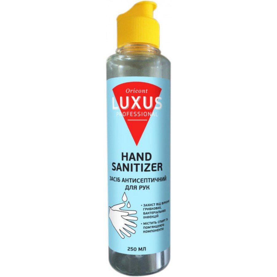 Антисептик для рук Luxus Hand Sanitizer, 250 мл: ціни та характеристики