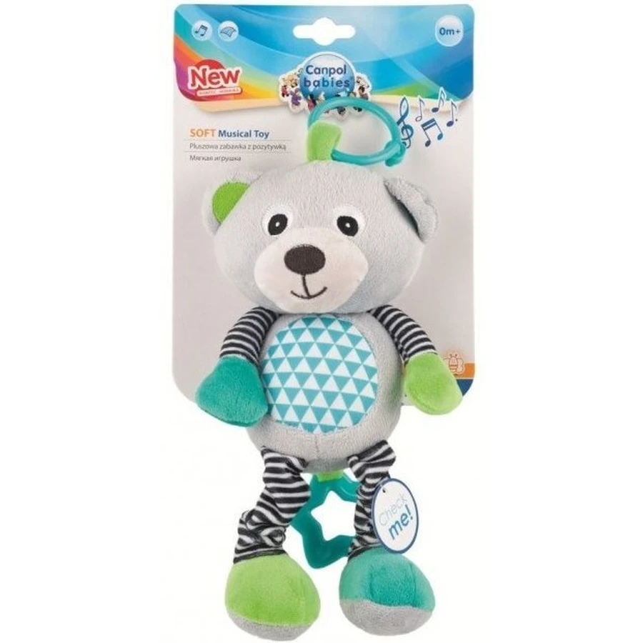 Игрушка подвеска Canpol BEARS 68/053 музыкальная, серый: цены и характеристики
