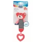 Игрушка плюшевая 68/055, 0+ мес. с пищалкой и прорезывателем, BEARS, коралл