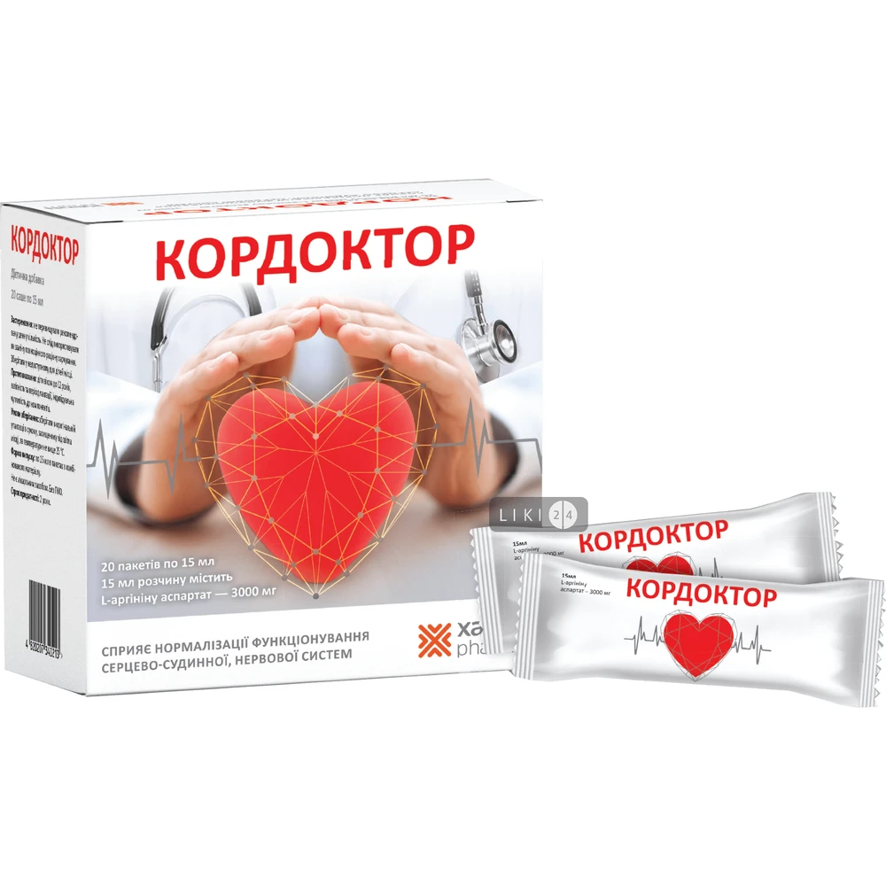 Кордоктор раствор д/внутр. прим. по 15 мл №20 саше: цены и характеристики