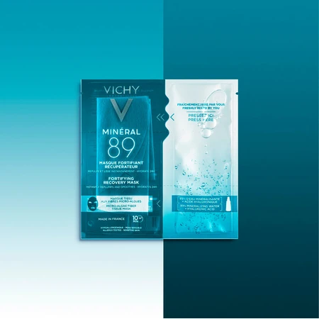 Тканинна маска Vichy Mineral 89 Укріплююча для відновлення шкіри обличчя, 29 мл: ціни та характеристики