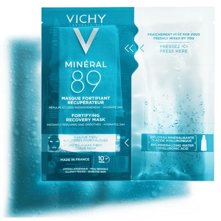 Тканинна маска Vichy Mineral 89 Укріплююча для відновлення шкіри обличчя, 29 мл: ціни та характеристики