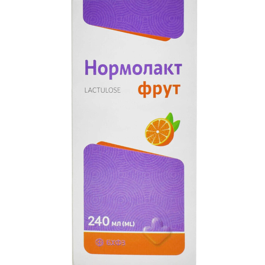 Нормолакт фрут сироп 670 мг/мл фл. полимер. 240 мл