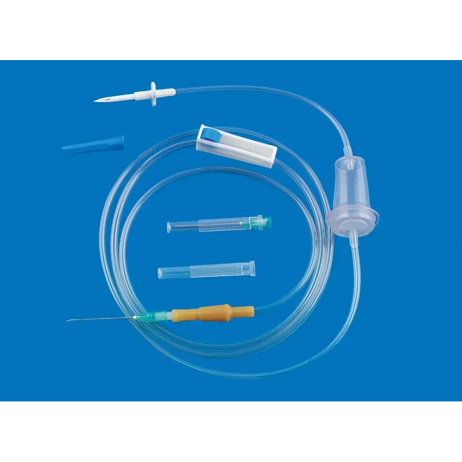 Одноразовая система для вливания инфузионных растворов, крови и кровезаменителей "medicare" Luer Slip, с пластиковой иглой: цены и характеристики