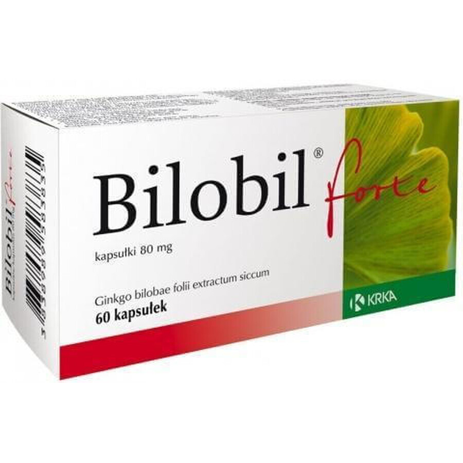 Билобил форте капсулы 80 мг блистер №20