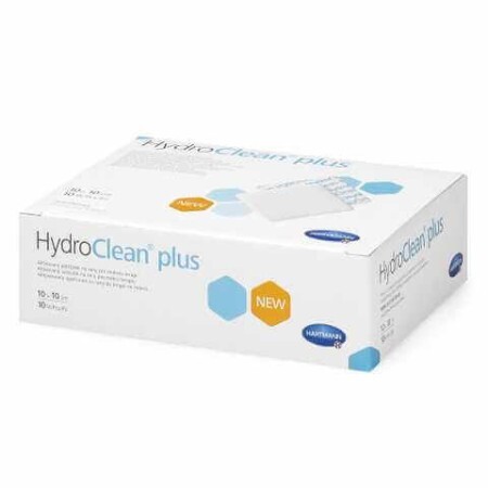 Пов'язка HydroClean plus активована для терапії у вологому середовищі 10 см х 10 см, №10