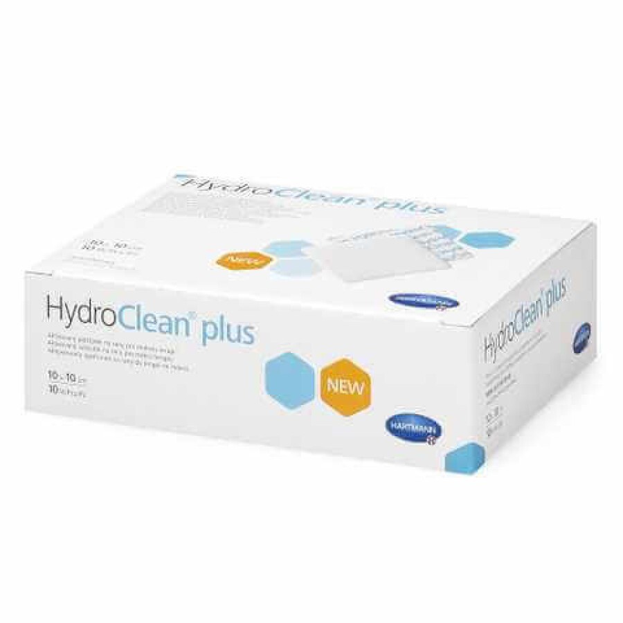 Пов'язка HydroClean plus активована для терапії у вологому середовищі 10 см х 10 см, №10: ціни та характеристики
