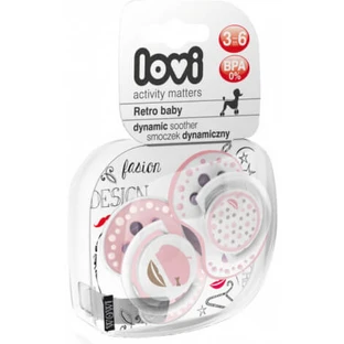 Пустышка Lovi 22/804 boy, 3-6 мес Retro baby, силиконовая, динамическая №2