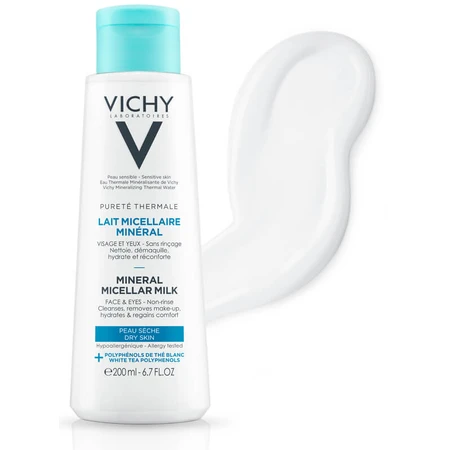 Мицеллярное молочко Vichy Purete Thermale для сухой кожи лица и глаз 200 мл: цены и характеристики