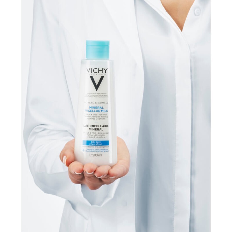 Мицеллярное молочко Vichy Purete Thermale для сухой кожи лица и глаз 200 мл: цены и характеристики