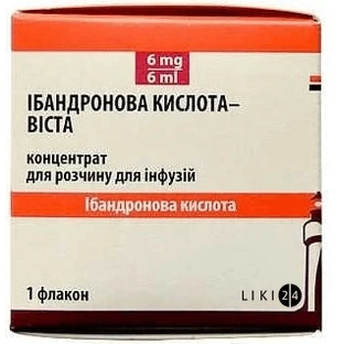 Ибандроновая кислота-Виста конц. д/р-ра д/инф. 6 мг фл. 6 мл