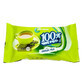 Салфетки влажные 100% чистоты Зеленый чай 15 шт
