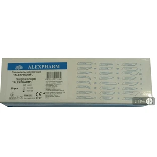 Лезо для скальпелю Alexpharm хірургічне стерильне розмір 22