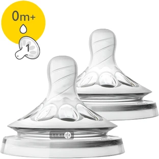 Силиконовая соска Philips Avent Natural 0+ мес 2 шт