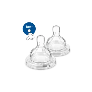 Соска силиконовая Philips Avent Natural 6+ мес для густой еды 1 шт