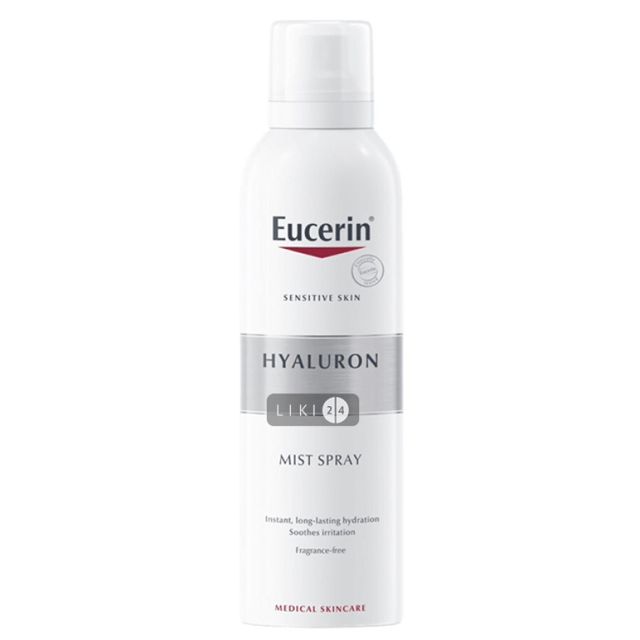 Спрей Eucerin Увлажняющий с гиалуроном для чувствительной кожи 150 мл: цены и характеристики