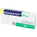 Квамател табл. в/плівк. обол. 40 мг блістер №14