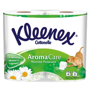 Туалетний папір kleenex Veltie ромашка, белая №4
