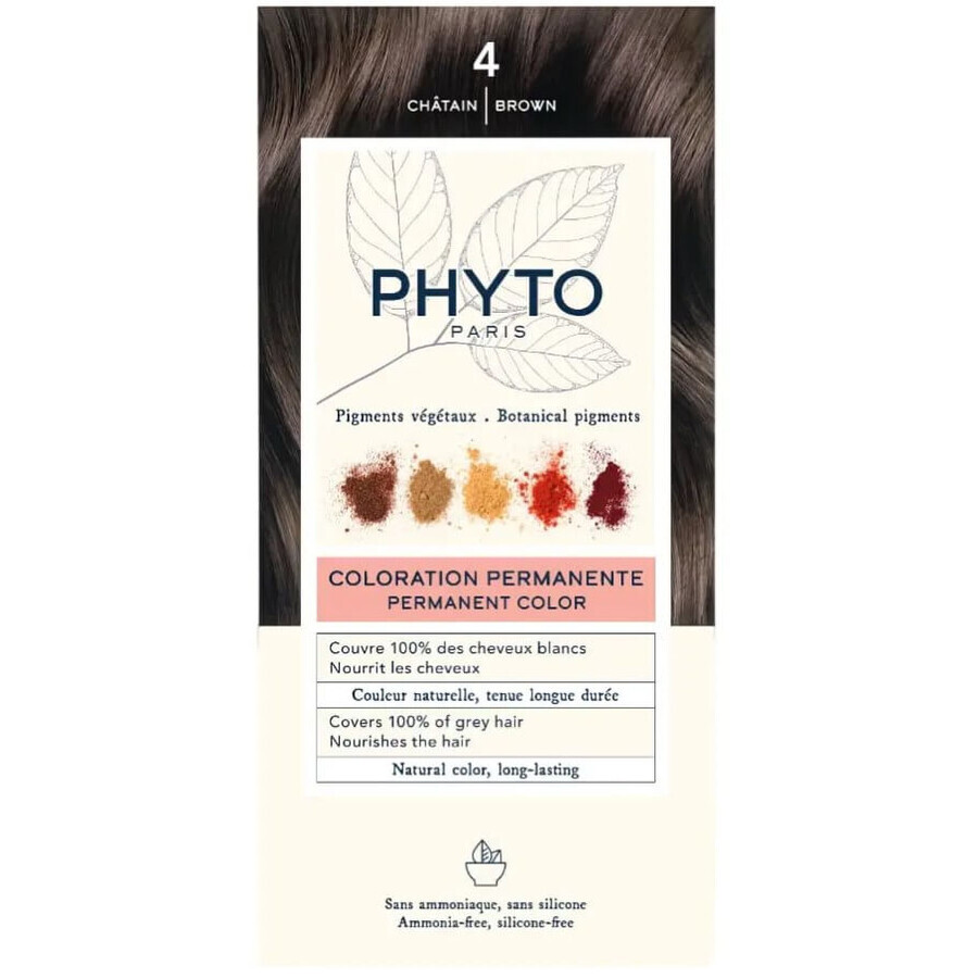 Крем-краска для волос Phyto Phytocolor РН10018, тон 4, шатен, 100 мл : цены и характеристики