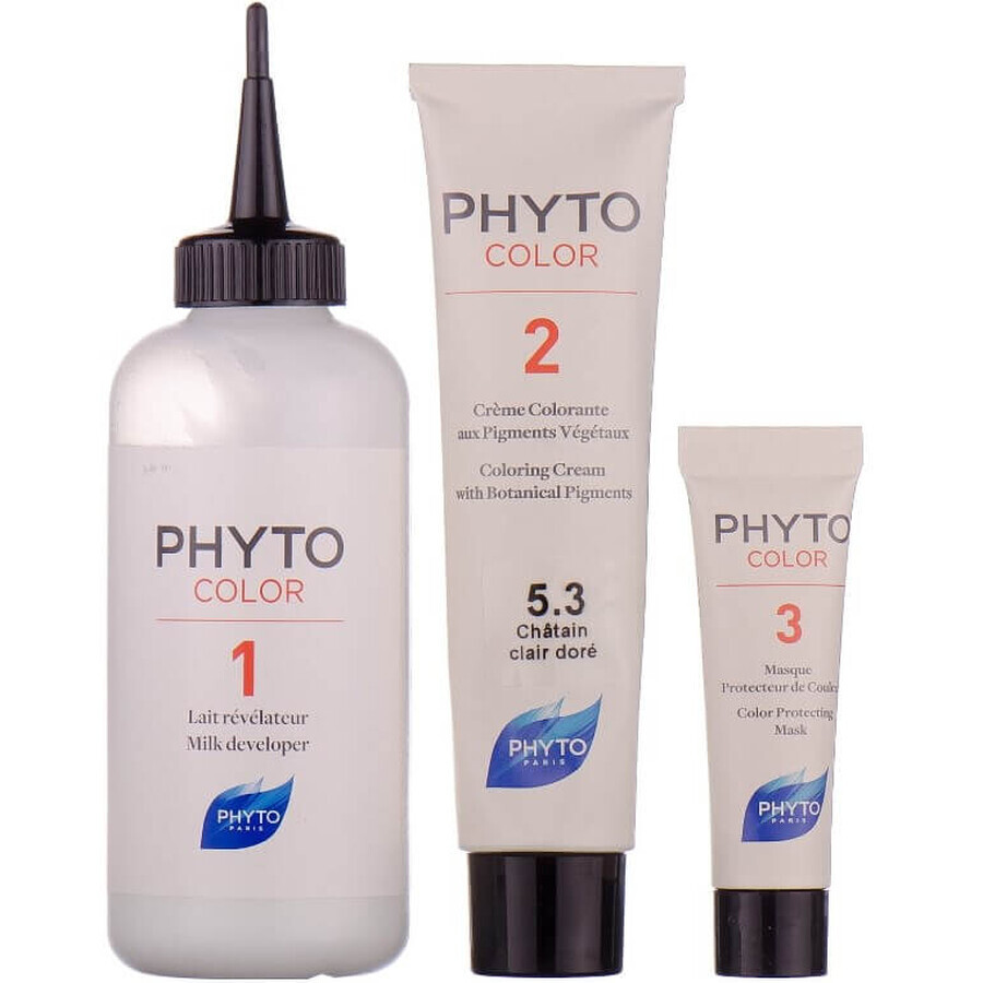 Крем-фарба Phyto Phytocolor, тон 5.3 світлий шатен золотистий, 60 мл + 40 мл: ціни та характеристики