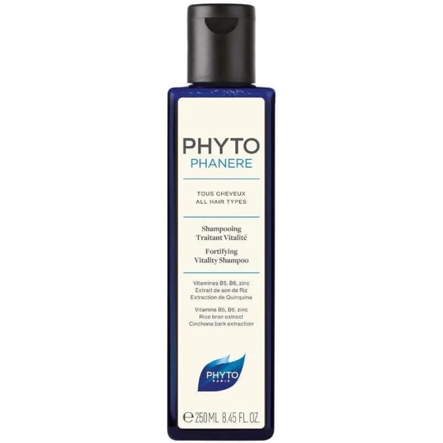 Шампунь для волосся Phyto Phytophanere (Фітофанер) Shampooing Traitant Vitalite, оздоровлюючий, зміцнюючий, 250 мл: ціни та характеристики