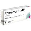Корвітол 100 табл. 100 мг №50