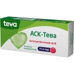 АСК-Тева таблетки кишково-розч. 75 мг блістер №30: ціни та характеристики