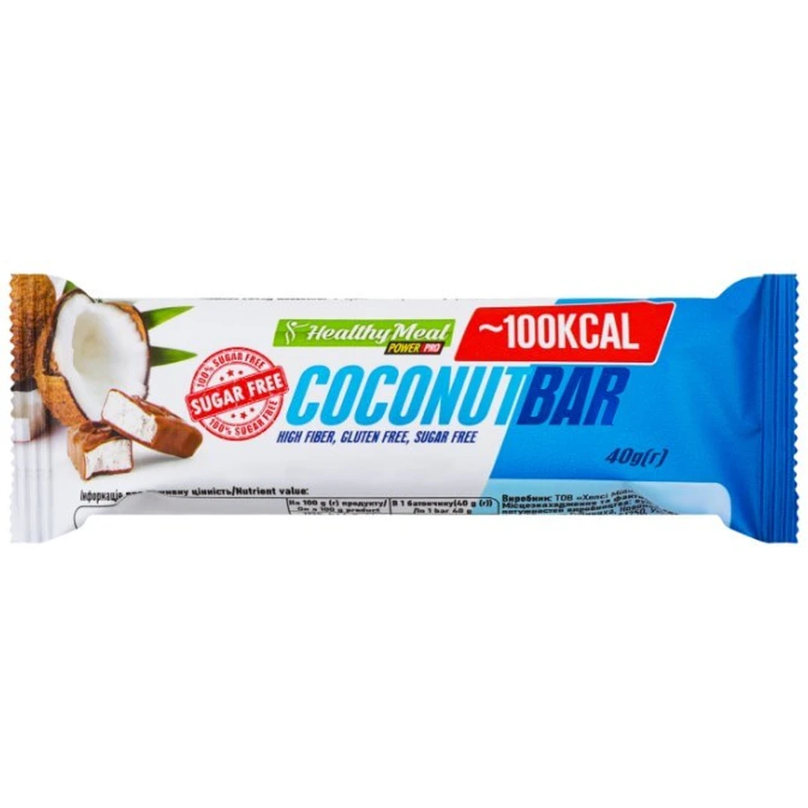 Батончик протеиновый Healthy Meal Coconut Bar с кокосовой стружкой, 40 г: цены и характеристики