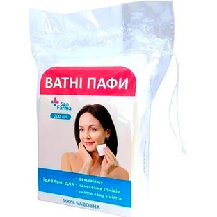Ватные паффы сан фарма №200