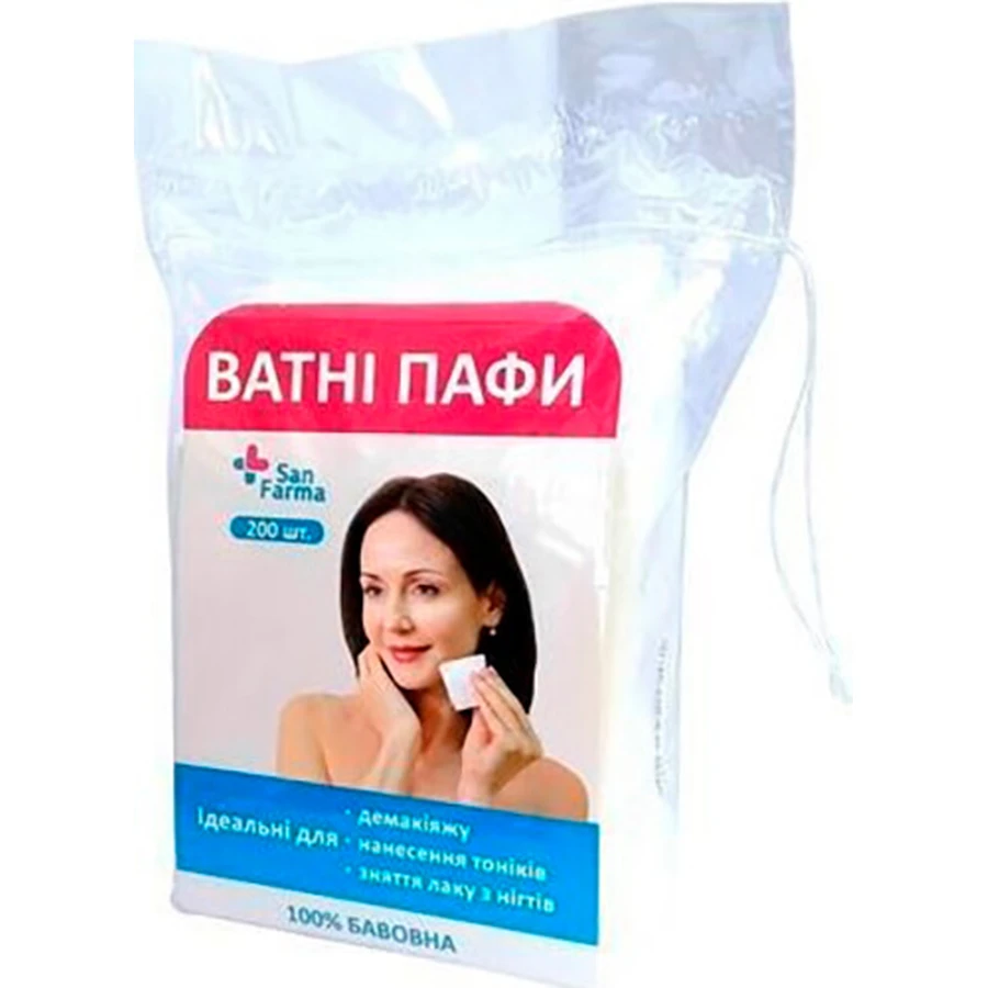 Ватные паффы сан фарма №200: цены и характеристики